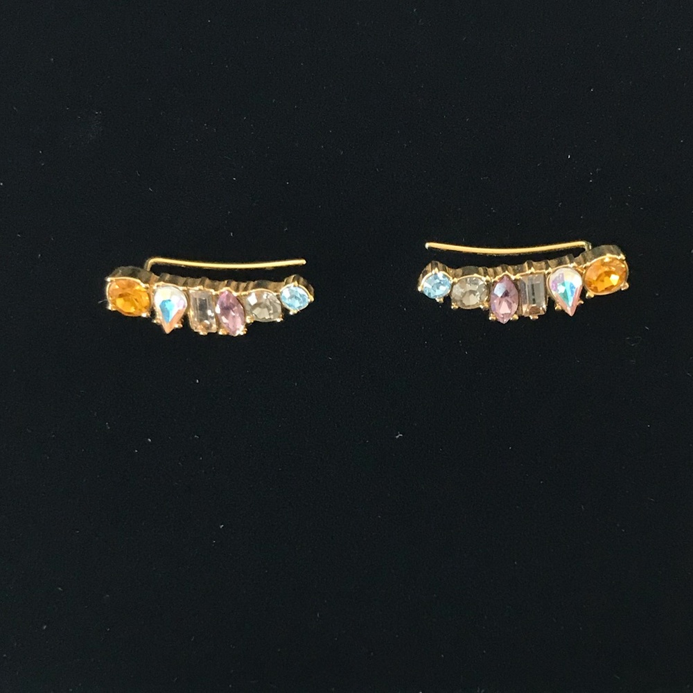 Bauble Bar multi-stone Ear Climbers